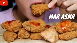 ASMR Eating Sounds | Fried Chicken & Taro Pie (Crunchy Chewy Eating Sound) | MAR ASMR