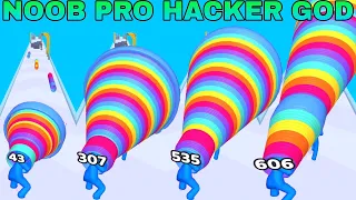 NOOB VS PRO VS HACKER VS GOD  in Layer Man 3D