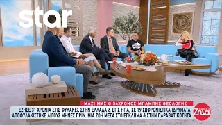 Μπάμπης Θεολόγης: Έζησε 31 χρόνια στις φυλακές στην Ελλάδα & ΗΠΑ - Εξηγεί πώς βίωσε αυτά τα χρόνια