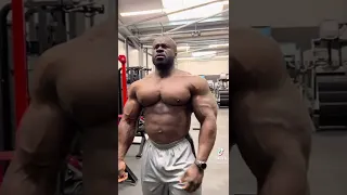 Samson Dauda post chest workout pump