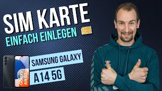 Samsung Galaxy A14 - SIM-Karte einlegen • 🂠 • 📲 • 📡 • Anleitung | Tutorial