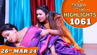 Anbe Vaa Serial | EP 1061 Highlights | 26th Mar 24 | Virat | Shree Gopika | Saregama TV Shows Tamil