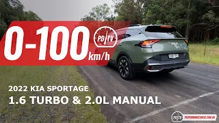 2022 Kia Sportage GT-Line 1.6T (and 2.0L manual) 0-100km/h & engine sound