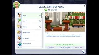 KiaraSims4Mods - Political (Active) Career