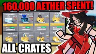 I Spent ALL OF MY AETHER On The NEW CRATES.. | Combat Warriors Roblox
