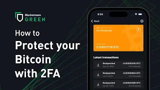 How to set up a 2FA protected account | Blockstream Green