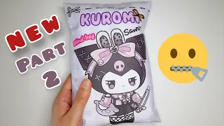 Paper DIY | Unboxing Kuromi Blind Bag, ASMR, Sanrio Outfits,Paper Play