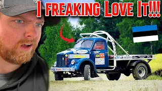 NASCAR Fan BLOWN AWAY By Rally Trucks in Estonia