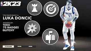 THE BEST LUKA DONCIC BUILD NBA 2K23! HOF BULLY AND 95 STRENGTH! 75 BADGES!