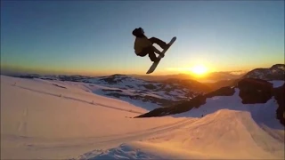 Завораживающее видео/Катание Сноуборд/Фристайл под музыку/Snowboard /Freestyle to the music