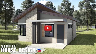 SIMPLE HOUSE DESIGN 2020 | 55 SQM (floor area) | 2 BEDROOMS (SKILLION ROOF TYPE)