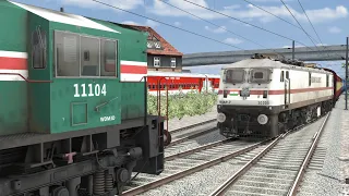 Two Trains at Same Track #2 Due to Track Fault :-: Emergency STOP | Train Simulator