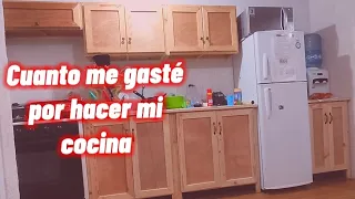 No creerás lo barato que salió hacer está cocina integral. usando solo madera reciclada.