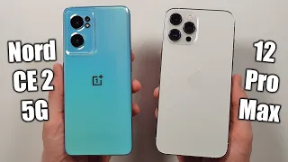 OnePlus Nord CE 2 5G vs iPhone 12 Pro Max 🔥 Speed Test