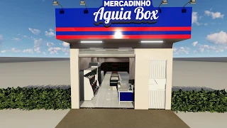 Maqmaster-Mercadinho Aguia Box- Maquete 3D