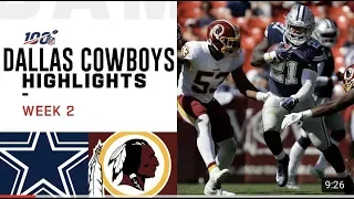 COWBOYS HIGHLIGHTS vs Redskins Week 2!
