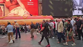 Marines Chanting Here We Go in Times Square for 2024 Fleet Week #fleetweek #marines