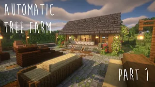 Minecraft | Automatic Tree Farm (Birch, Spruce Oak Wood) Java 1.20 Tutorial - Part 1: Farm