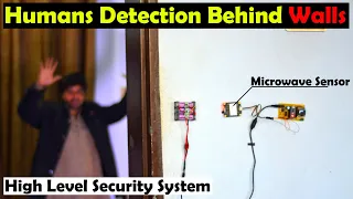 Microwave Sensor with Arduino for humans and objects detection behind walls, Doppler Radar Sensor