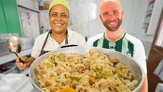 Traditional DOMINICA BREAKFAST and CARIBBEAN FOOD TOUR in Portsmouth! BAKE and SALTFISH!