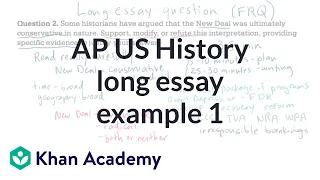 AP US history long essay example 1 | US History | Khan Academy