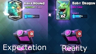 Clash Royale - Opening an Arena 10 Magical Chest be like....