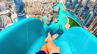 THE HIGHEST WATER SLIDES IN THE WORLD - Insane Water Slides 😱