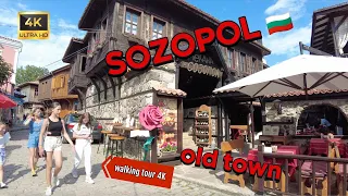 Bulgaria🇧🇬SOZOPOL old town,  walking tour 4K