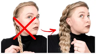 Красивая праздничная коса ! Французская коса в обратном положении. French braid How to .