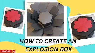 How to create an Explosion Box #idea #gift #birthday  #graduation #wedding #anniversary #howto