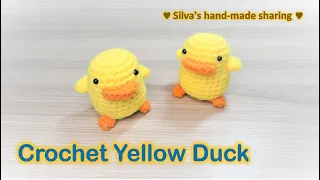 Super Easy Crochet 3D Yellow Ducks | ❤️‍🔥 Step by Step ❤️‍🔥