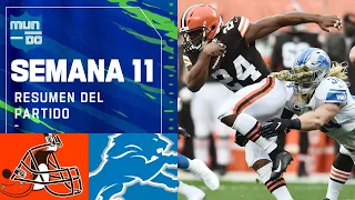 Detroit Lions vs Cleveland Browns | Semana 11 2021 NFL Game Highlights