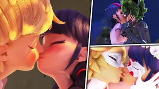 All Kissing Scenes in Ladybug and Cat Noir Series - Season 1 to 5