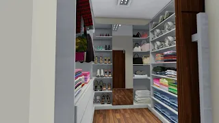 Projeto de uma Suíte com closet