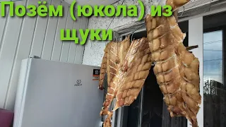 Позём, Юкола из шуки.Вялим, сушим рыбу. ХМАО ЮГРА.