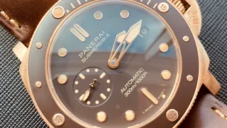 New Panerai 47mm Submersible Bronzo Unboxing - Reference PAM 968