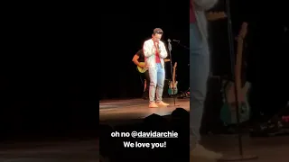 David  Archuleta- Cedar City- 4/26/19- IG Stories - Credit @Mellowdee On IG (Melody)