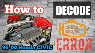 Honda Civic Check Engine: How to Diagnose or Decode