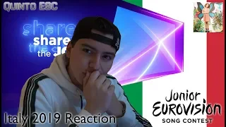 Marta Viola - La voce della terra Reaction - Junior Eurovision 2019 (Italy) - Quinto ESC