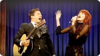 Audience Suggestion Box: Jimmy Fallon & Florence Welch Sing "Balls In Your Mouth"