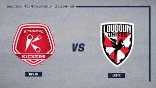 Richmond Kickers vs. Loudoun United EXTENDED HIGHLIGHTS | Lamar Hunt U.S. Open Cup | April 17, 2024