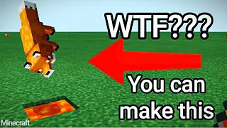 Minecraft / jump fox in lava / how make fox jump in lava