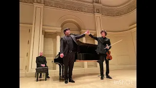 Daniel Lozakovich, Violin.                     Behzod Abduraimov, Piano