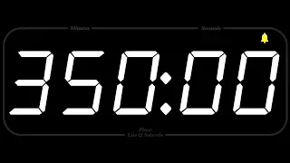 350 MINUTE - TIMER & ALARM - 1080p - COUNTDOWN