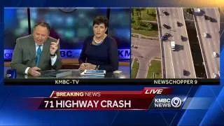 Newschopper 9 captures wild video of rear-end crash