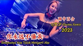 雨中百合 - 你永远不懂我 - Ni Yong Yuan Bu Dong Wo - (Dj文少 Electro Remix 2023) Selamanya Kau Tidak Mengerti Aku