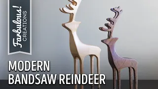 Making Modern 3D Reindeer on the Bandsaw