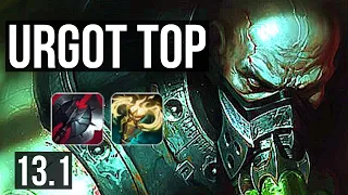 URGOT vs GAREN (TOP) | Rank 4 Urgot, 600+ games, 1.1M mastery, Dominating | EUW Grandmaster | 13.1