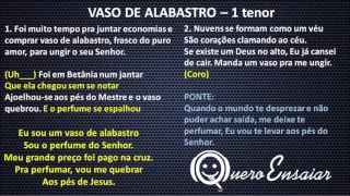 vaso de alabastro   1 tenor   queroensaiar