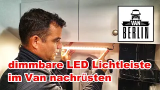 dimmbare LED Lichtleiste im WoMo nachrüsten | perfekt für das Clever Vans Bad geeignet | 12 V / 5 W
